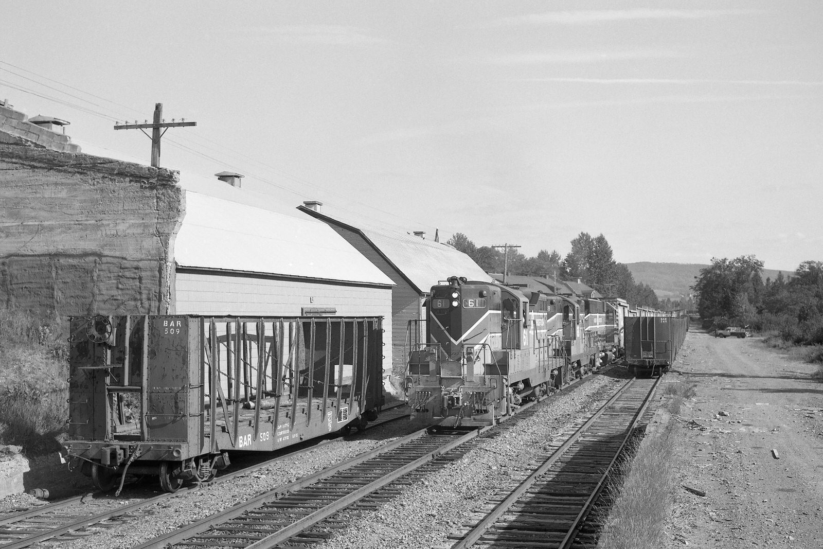 BAR GP7 #61 at Smyrna Mills, ME during the late 70's