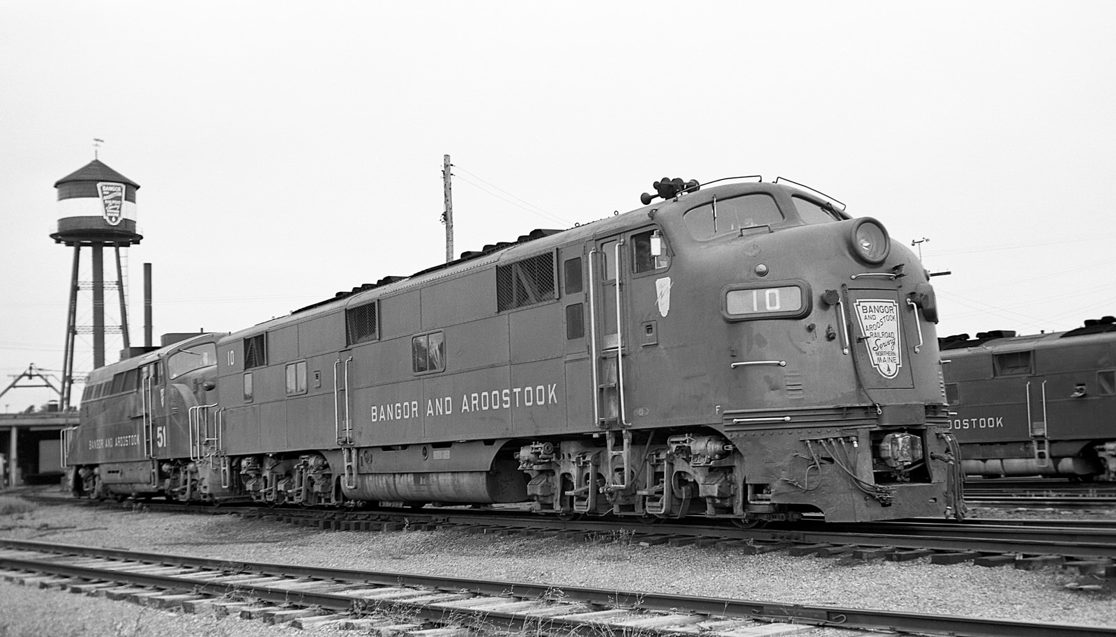 BAR E7 #10 at Northern Maine Jct, ME on 7/3/1965. (8x14)