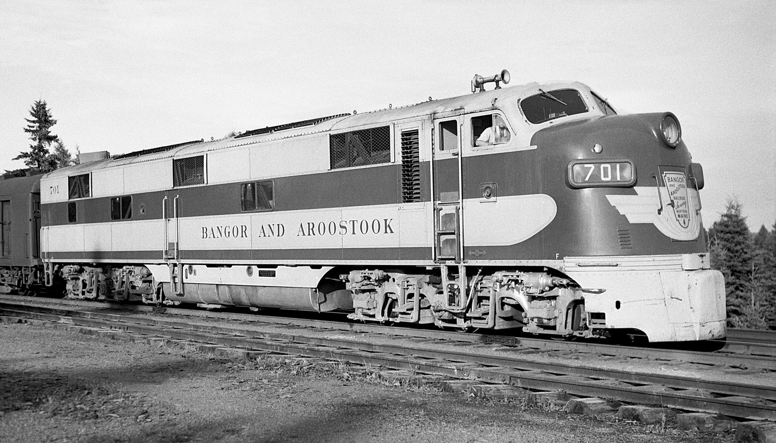 Bangor Aroostook E7A #701. Date & Location ? (8x14)