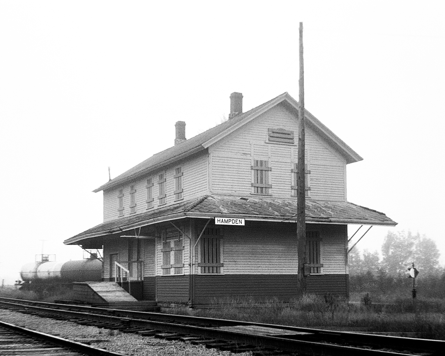 Bangor & Aroostook station at Hampden, Maine.