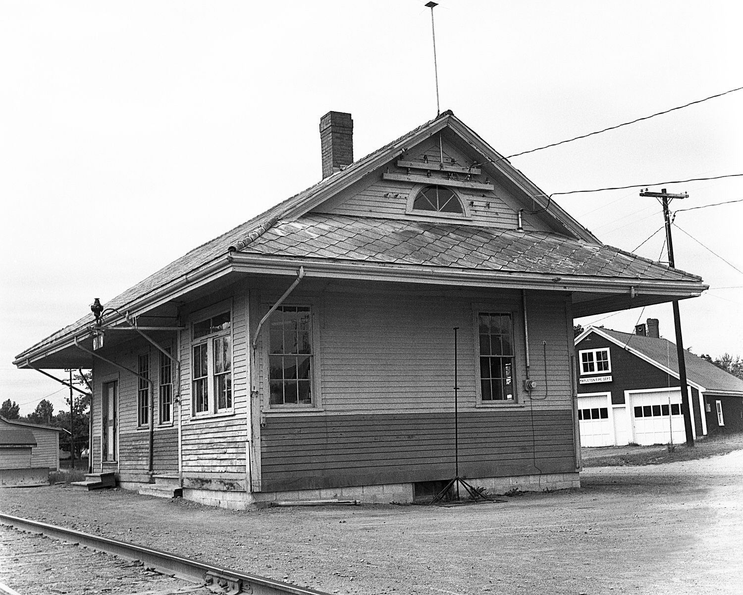 BAR Mapleton, Maine Station on June 25, 1966. (8x10)