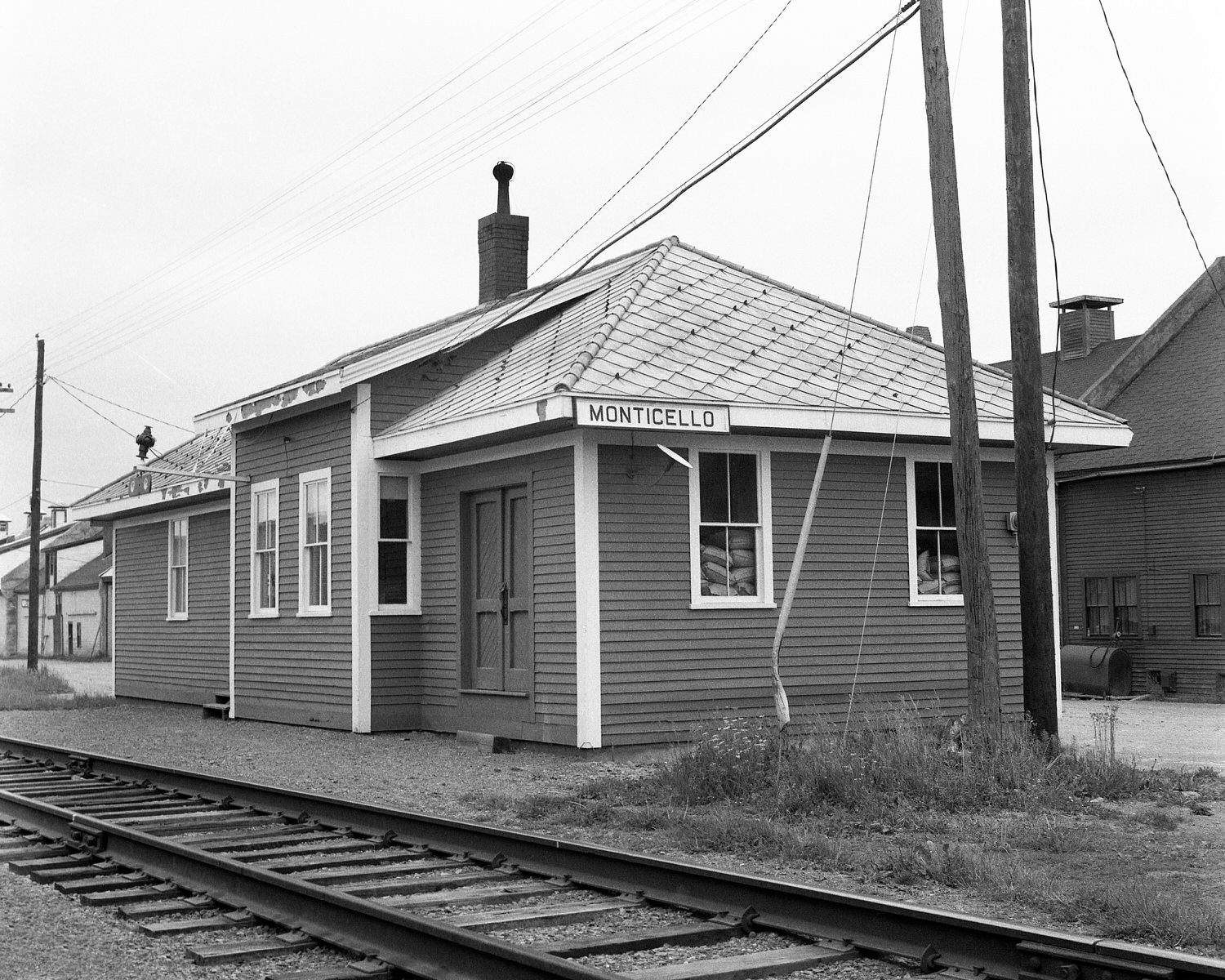 Bangor & Aroostook Monticello, ME Station 6/26/66 (8x10)