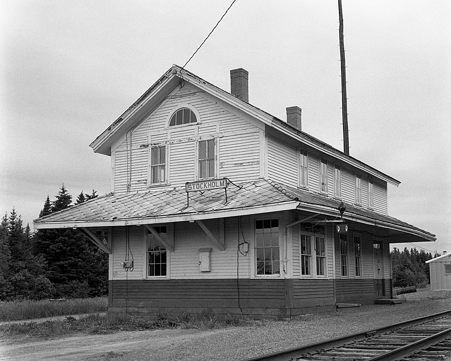 BAR station at Stockholm, ME on 6/25/1966. (8x10)