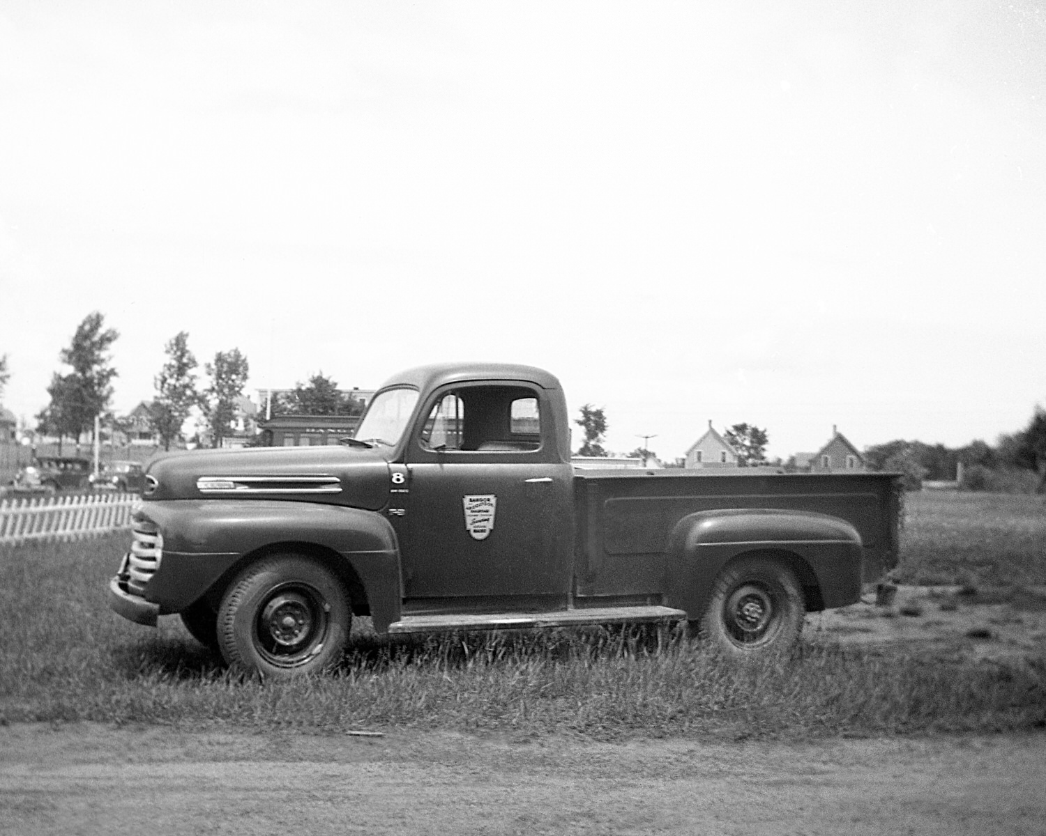 Bangor & Aroostook pickup truck at Milo, Maine.