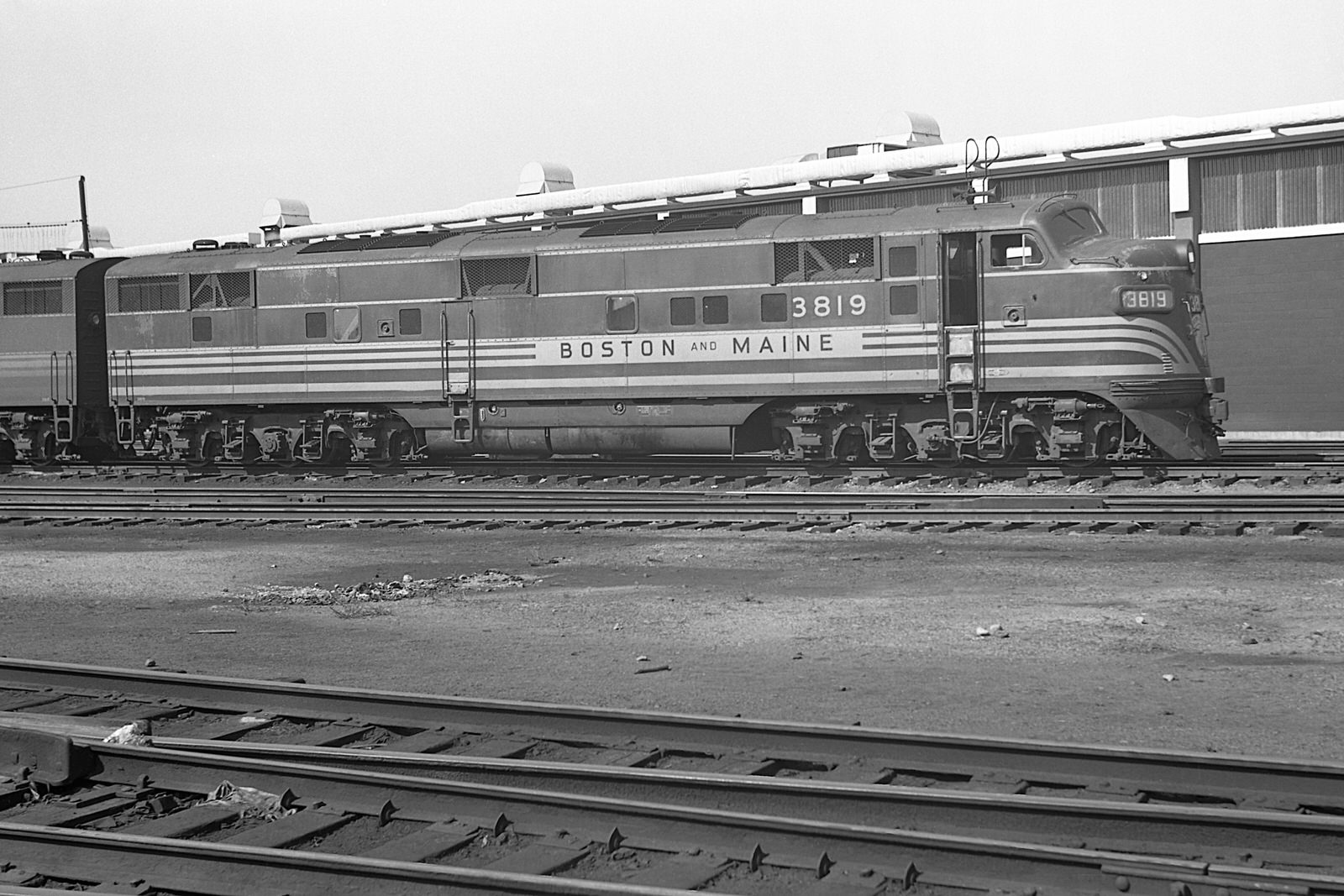 Boston Maine E7 #3819 at Boston, MA during April 1960. (8x12)