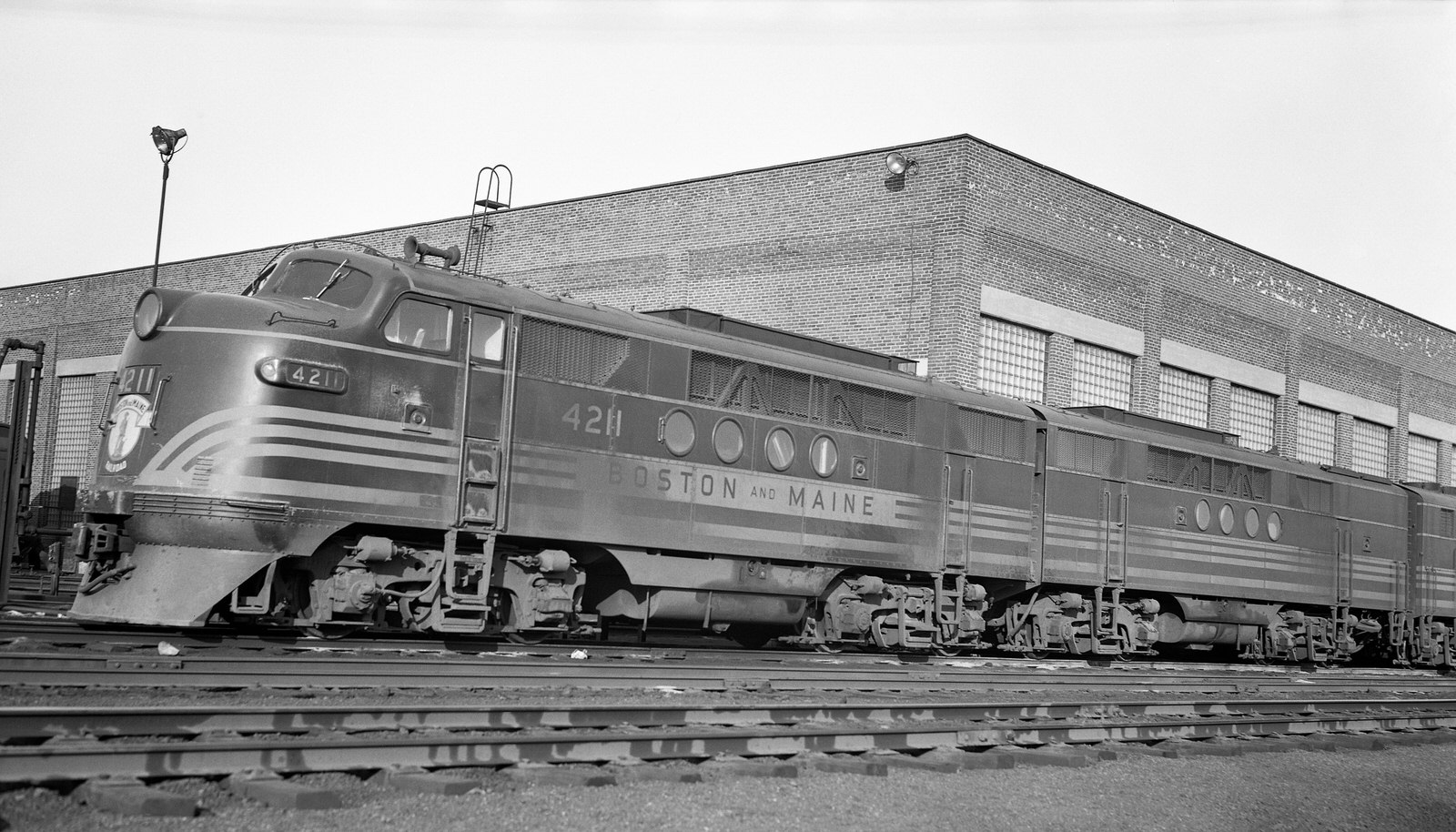 Boston and Maine FTA #4211 @ Boston, MA on 3/2/1954. (8x14)