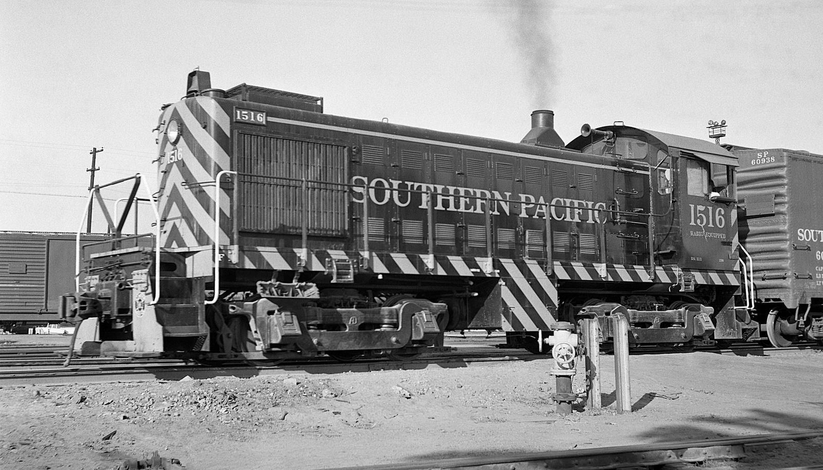 Southern Pacific Alco S4 #1516 at Oakland, CA during 7/1956. (8x14)